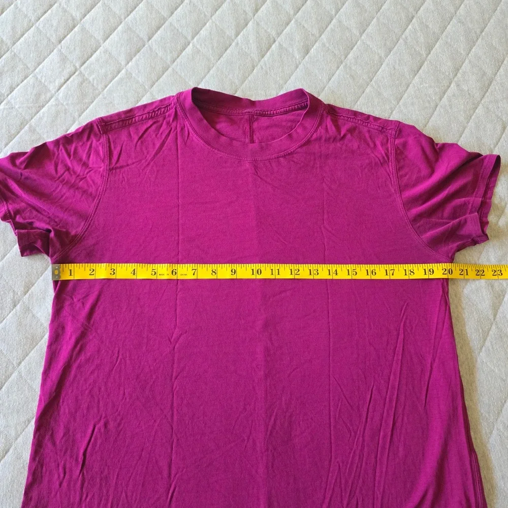 Lululemon All Yours Cotton T-shirt‎ Magenta Purple Activewear Casual Athleisure